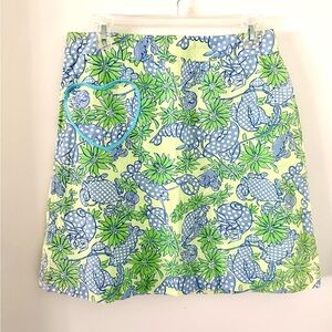 EUC Lilly Pulitzer White label Skirt in Seafood Salad Sz 6
